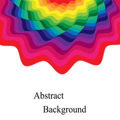Vector Illustration.Colorful Waves.Template for Visiting Cards, Labels, Fliers, Banners, Badges, Posters, Stickers and Advertising Actions.Geometric Abstract Background