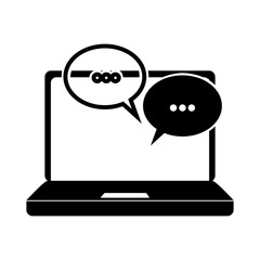 mobile messaging icon image vector illustration design 