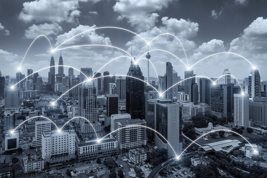 Network business connection system on Kuala Lumpur city 