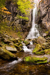 Fototapeta na wymiar Waterfall Elomovsky in russian Primorye