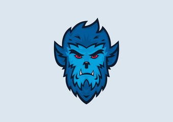 Werewolf Halloween Vector Illustration