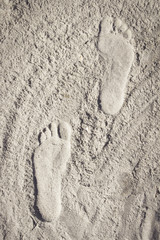 Image of Footsteps on the Beach
