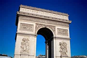 Fototapeta na wymiar Arc de triomphe à Paris, France