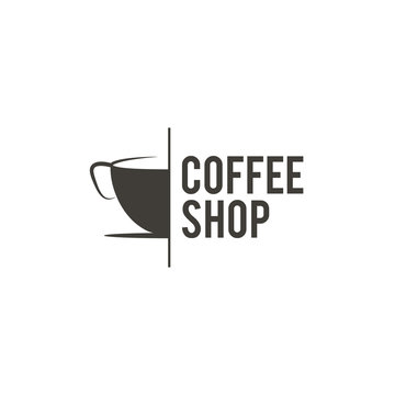 Fototapeta kawa logo koncepcja dentity dla restauracji, kawiarni, królewskiej, butikowej, heraldycznej i innych ilustracji wektorowych