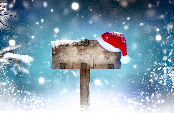 Christmas Holiday Wooden Signboard