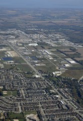 aerial view of  Holly area  in Barrie, Ontario Canada 