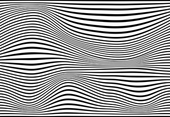 Striped abstract background. black and white zebra print. illustration