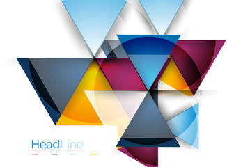 Triangle abstract background
