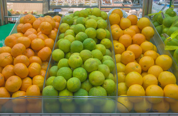 Fruits in supermarket