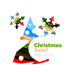 Christmas colorful geometric abstract background