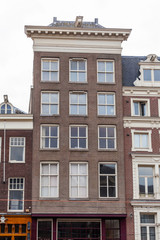 Traditional view of streets and buildings in Holland