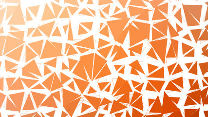 Abstract red orange gradient lowploly of many triangles background for use in design