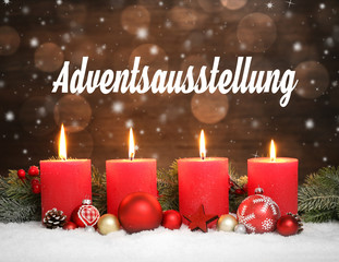 Adventsausstellung / Weihnachten /  Kerzen