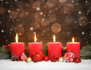 4. Advent / Weihnachten /  Kerzen