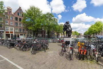 Foto op Aluminium Canals of Amsterdam, capital city of the Netherlands © arnaudmartinez