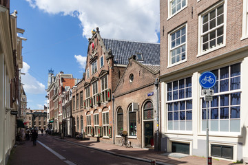 Obraz premium Canals of Amsterdam, capital city of the Netherlands