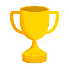 trophy cup winner isolated icon vector illustration design