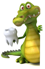 Fototapeta premium Fun crocodile
