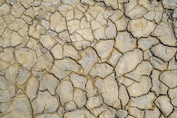Dried rivers of mud from mud volcanoes