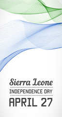 National Day Vertical Banner of the Country in Blending Lines St