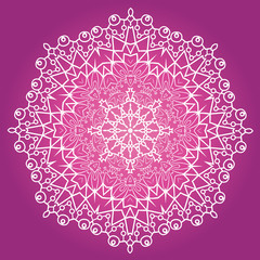 Ethnic Fractal Meditation Mandala Vector