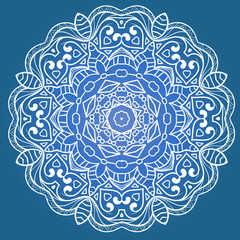 Ethnic Fractal Meditation Mandala Vector