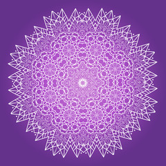 Ethnic Fractal Meditation Mandala Vector