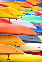 Colorfull kayaks