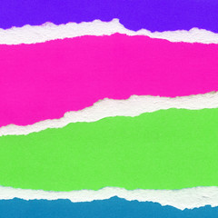 Torn color paper background 