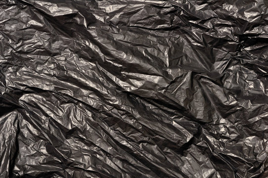 black trash bag plastic texture