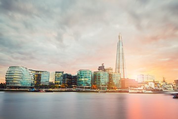 Fototapeta na wymiar London at the sunset