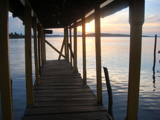 Dock at sunrise
