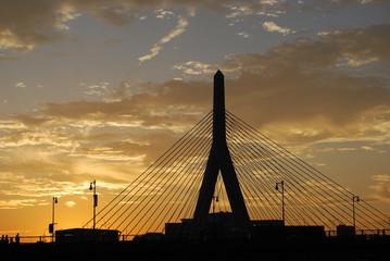 Fototapeta na wymiar Zachim Bridge at Sunset