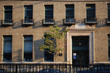 Building in afternoon light