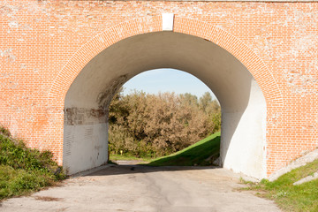 The brick arch in vintage style