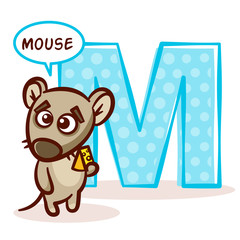 ABC ZOO Alphabet Letter M Mouse