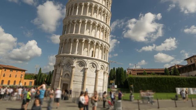 Time Laps of the Leaning Tower (blurred people)