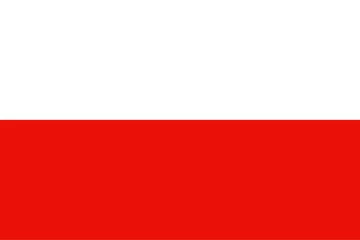 Foto auf Acrylglas Europäische Orte Flag of Poland