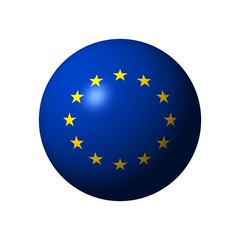 Sphere with flag of EU