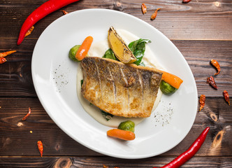 Grilled fish with Mashed Potato