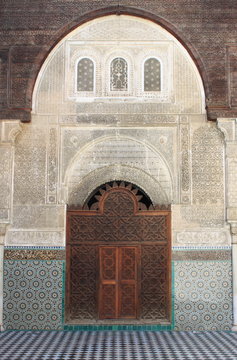 The Al-Attarine Madrasa in Fes, Morocco