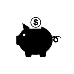 Money icons. money box