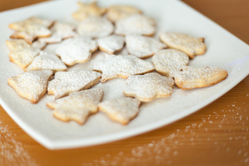 Christmas cookies on plate