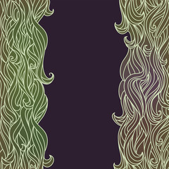Style Waves Abstract Hand-Drawn Pattern Background