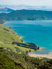 Fototapeta na wymiar Anakoha Bay of Marlborough Sounds New Zealand