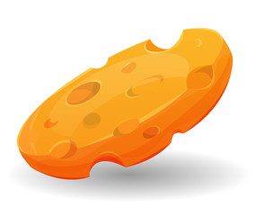 Cartoon Piece Of Cheese
