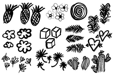 Hand-drawn ink collection