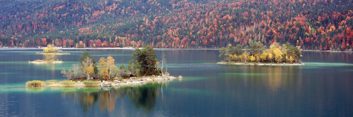 Inseln im Eibsee