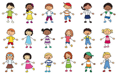 Kinder aus verschiedenen Ländern