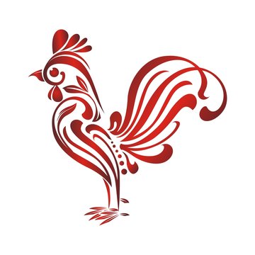 Rooster – Chicken with decorative ornament style